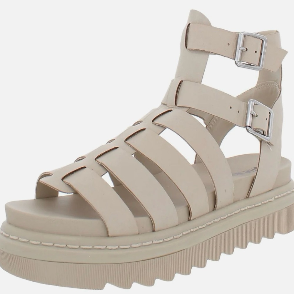 BRAND NEW! Benefit Womens Leather Adjustable Gladiator Sandals